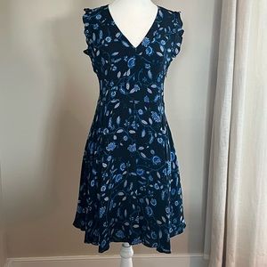 Rebecca Taylor Sleeveless Kyoto Floral Silk Dress